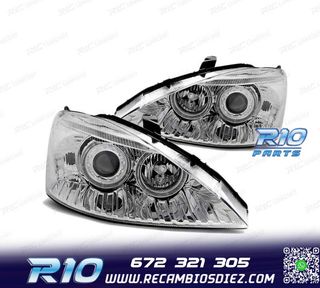 FAROS OJOS ANGEL PARA FORD FOCUS 01-04 OJOS ANGEL CROMADOS