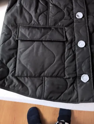 Chaqueta acolchada negra talla L