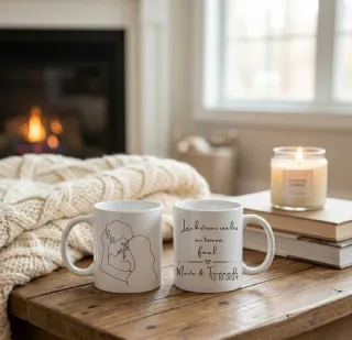 Regalo San Valentín: Taza + Lámina Personalizada