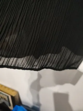 Blusa Zara elegante con pechera de pespuntes