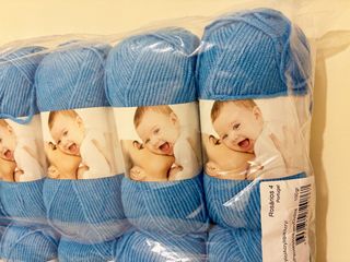 10 madejas lana Nanny de Rosarios4 color azul