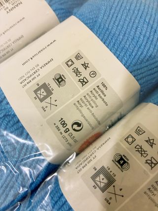 10 madejas lana Nanny de Rosarios4 color azul