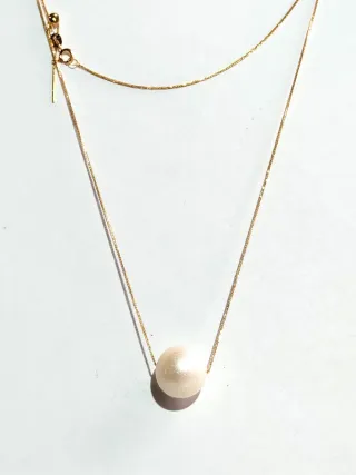 Collar Perla y Oro 18k