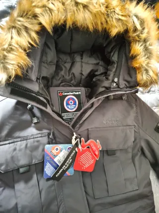 Parka Canadian Peak gris talla L