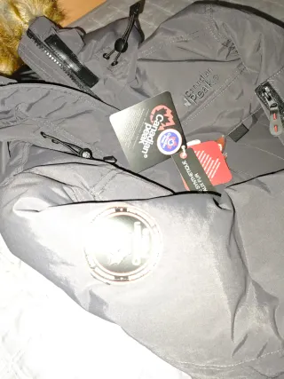 Parka Canadian Peak gris talla L