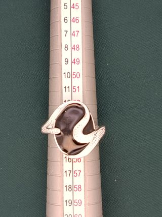 Anillo Plata Ley 925 Negro