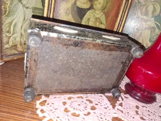 Joyero antiguo plata y hueso