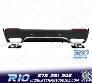 DIFUSOR MERCEDES GLC X253 15-18 LOOK AMG GLC63 + COLAS ES
