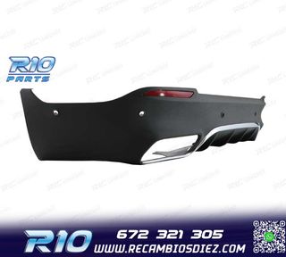 DIFUSOR MERCEDES GLC X253 15-18 LOOK AMG GLC63 + COLAS ES