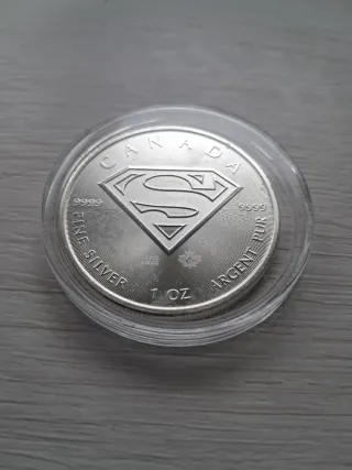 Moneda Plata 1 oz Superman Canadá 2016
