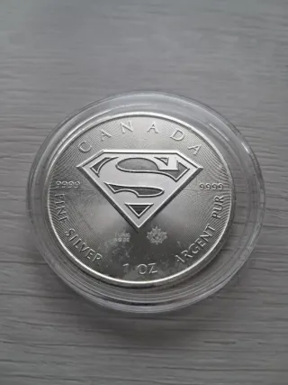 Moneda Plata 1 oz Superman Canadá 2016