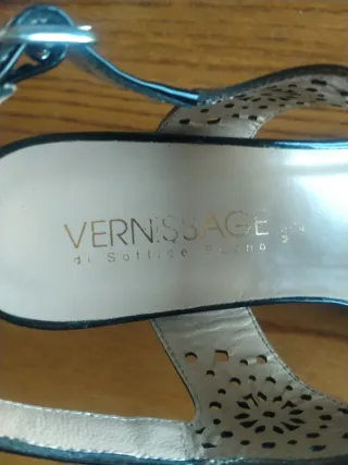 Sandali Vernissage Pelle Effetto Vernice N.39