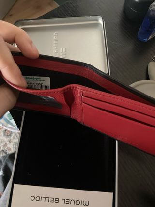 Billetera piel Miguel Bellido negra