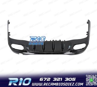 DIFUSOR MERCEDES W206 AMG 21- LOOK C43 + COLAS ESCAPE NEGRO