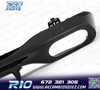 DIFUSOR MERCEDES W206 AMG 21- LOOK C43 + COLAS ESCAPE NEGRO