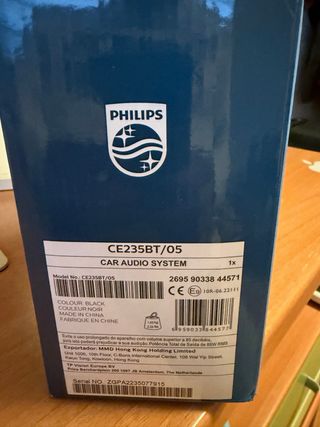 Philips CE235BT Car Audio System