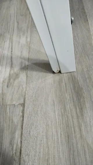 Mesa de cocina cristal y metal