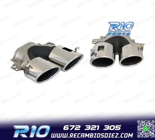 COLAS DE ESCAPE MERCEDES GLE W167 19- LOOK GLE53 CROMO