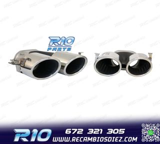 COLAS DE ESCAPE MERCEDES GLE W167 19- LOOK GLE53 CROMO