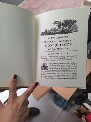 Libro de Don quijote 4 tomos original