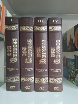 Libro de Don quijote 4 tomos original