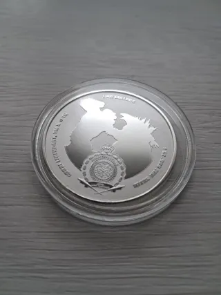 Moneda 1 oz Plata Godzilla 2021
