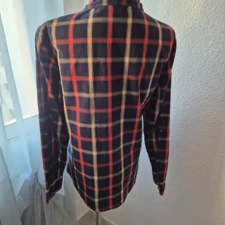 Blusa a cuadros azul y roja / 255