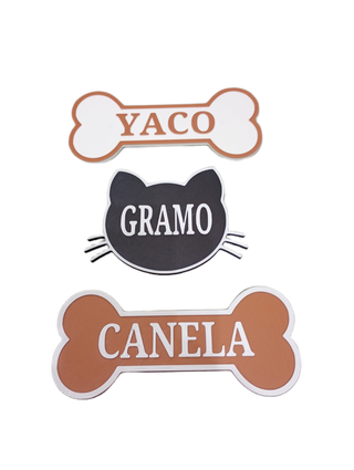 Imanes personalizados nombres mascotas