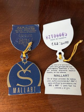 Figuras de ángeles, con su peana,  MALLART