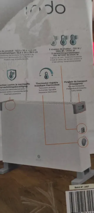 Radiador Eléctrico Klindo 2000W