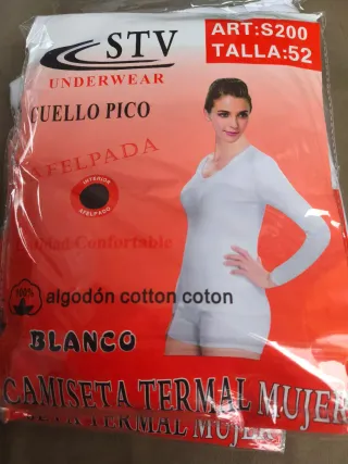 3 Camisetas Térmicas Mujer STV Cuello Pico