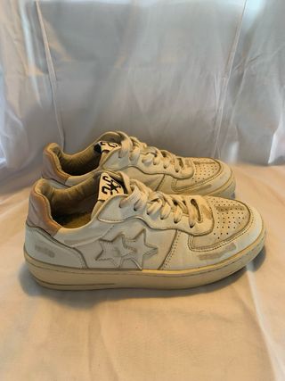 Scarpe 2 Star Beige/Bianche