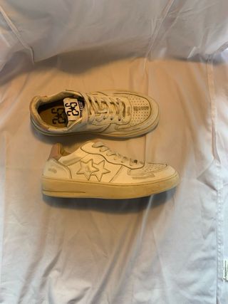 Scarpe 2 Star Beige/Bianche