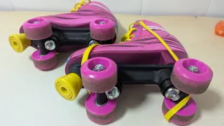 Patines 4 Ruedas Talla 36/37 Rosa y Azul