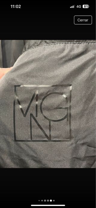 Anorak largo oversize mujer negro