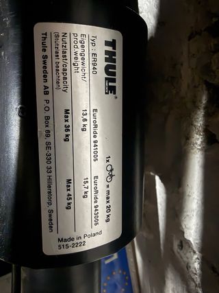 Portabicicletas Thule Bola