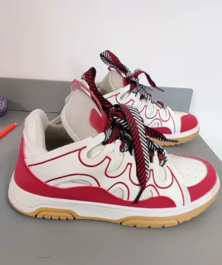 Scarpe sportive bianco rosse