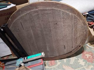 Espejo Ovalado Antiguo Dorado