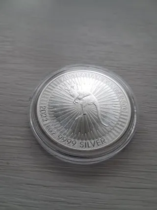 Moneda 1 oz Plata Canguro Australia 2022