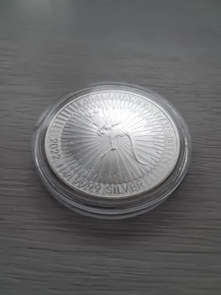 Moneda 1 oz Plata Canguro Australia 2022