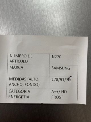 Nevera Americana Samsung