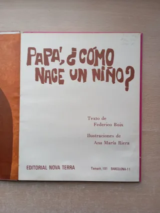 Papá, cómo nace un niño.