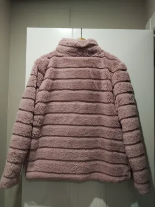 Chaqueta rosa de pelo