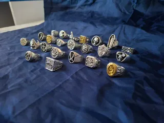 23 Anillos Estilo Plata Masón Gótico