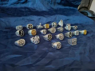 23 Anillos Estilo Plata Masón Gótico