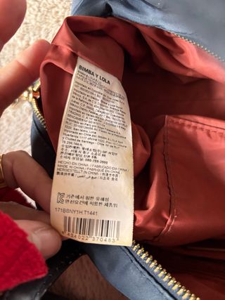 Bolso Bimba y Lola Azul Marino y Dorado