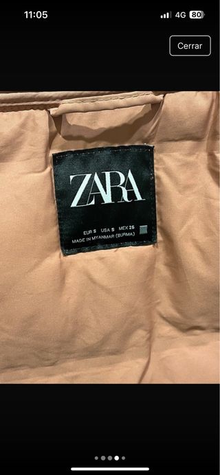 Chaleco acolchado Zara mujer