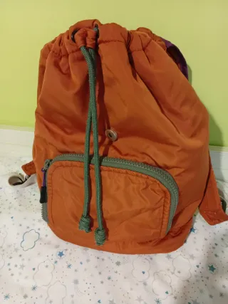 Mochila Zara Kids Naranja y Morado