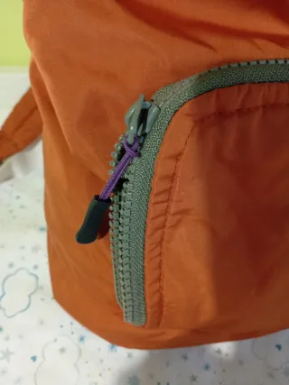 Mochila Zara Kids Naranja y Morado
