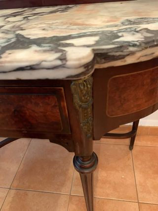 Tocador antiguo madera y mármol (Sin carcoma)